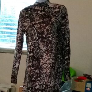 Snake print dress